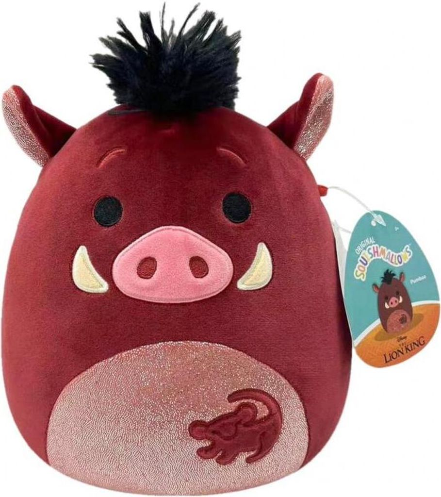 Squishmallow SQDI00552 König der Löwen PUMBA 20cm Stofftier Plüschtier