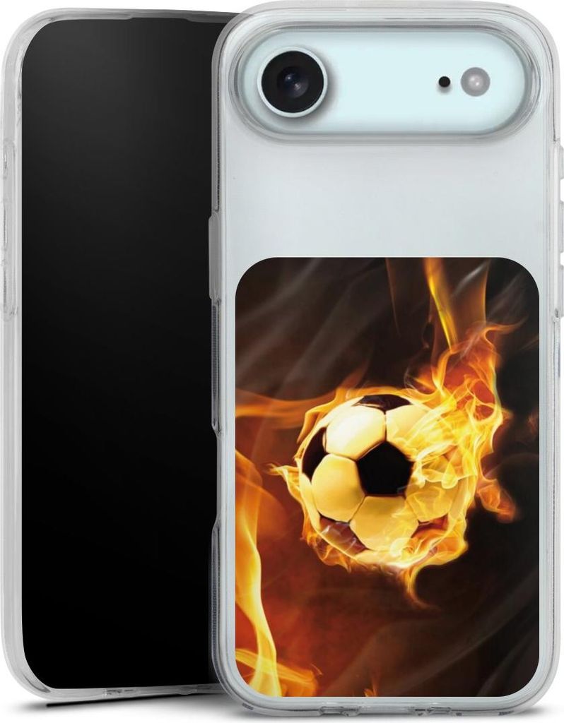 DeinDesign Handyhülle für Apple iPhone Air Silikon Hülle Case Smartphone Schutzhülle Ball Feuer Fußball