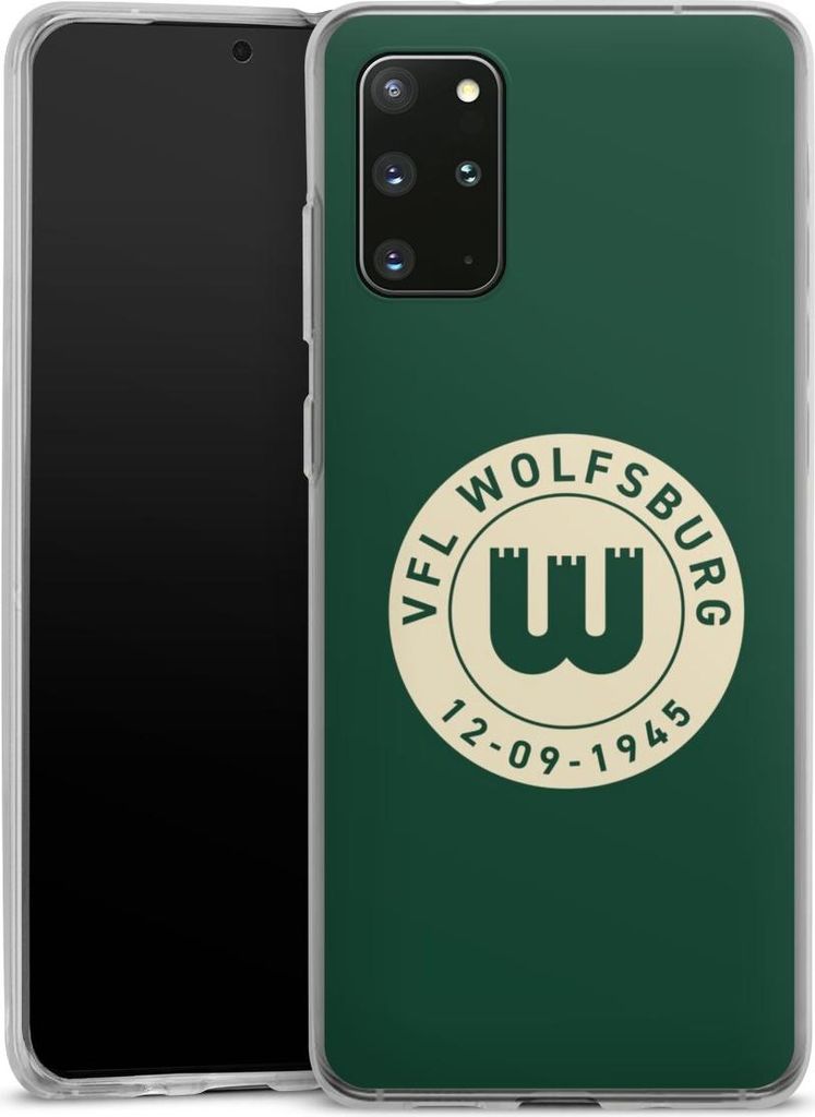 DeinDesign Handyhülle für Samsung Galaxy S20 Plus Silikon Hülle Case Smartphone Schutzhülle Offizielles Lizenzprodukt VfL Wolfsburg 80 Jahre