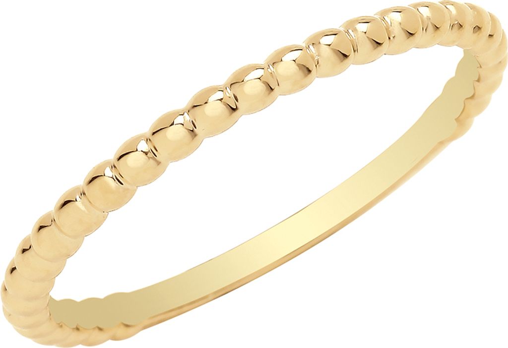 Klassischer 9 Karat (375) Gold Damen - Ring, 53 (16.9); TRS35228RSM
