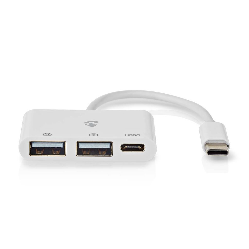 Nedis USB-Hub - 1x USB-C - 1x USB-C / 2x USB 2.0 A Female - Produktbild 