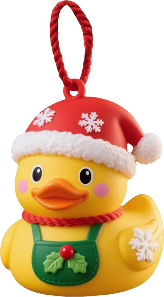 Weihnachtsenten-Ornamente, Acryl, Cartoon-Enten, Weihnachtsbaum-Hängedekorationen für Feiertagspartys, Heimdekoration