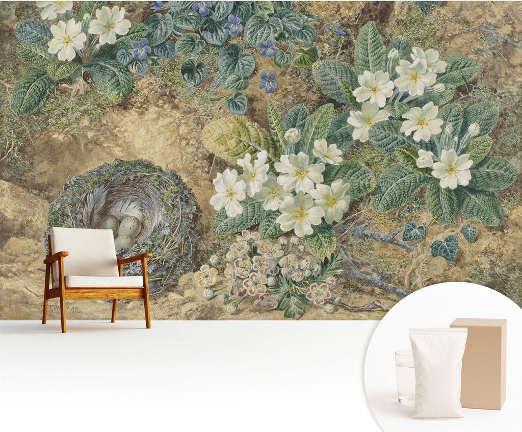 Fototapete - 416x254 cm - Tapete - Wandtapete - Wandbilder - Dekofolie - Tapete Folie - Wand - Dekoration - Wohnzimmer - Frühlingskomposition