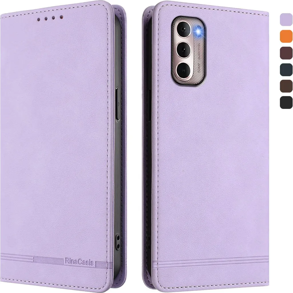 Custodia a Libro Viola per Motorola Moto G Stylus 2022 4G: Pratica e Chic