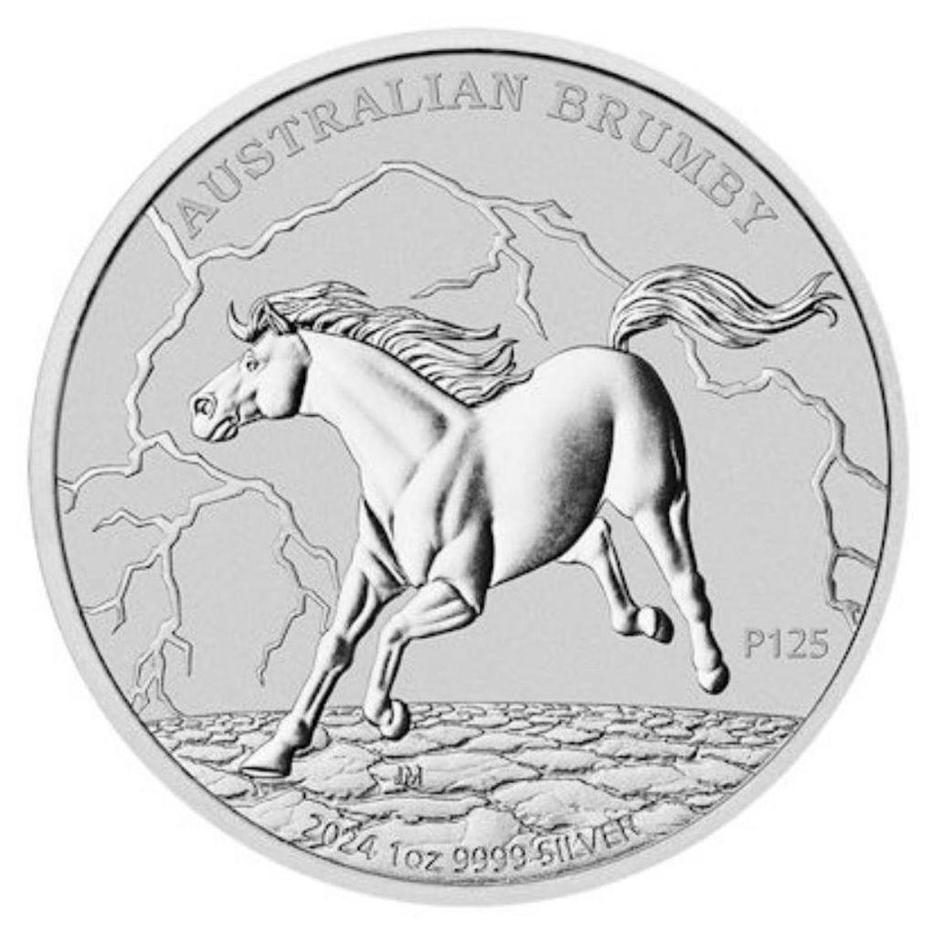 1 Unze Silbermünze Australien Brumby Horse 2024 Silber 9999 Sammlermünze