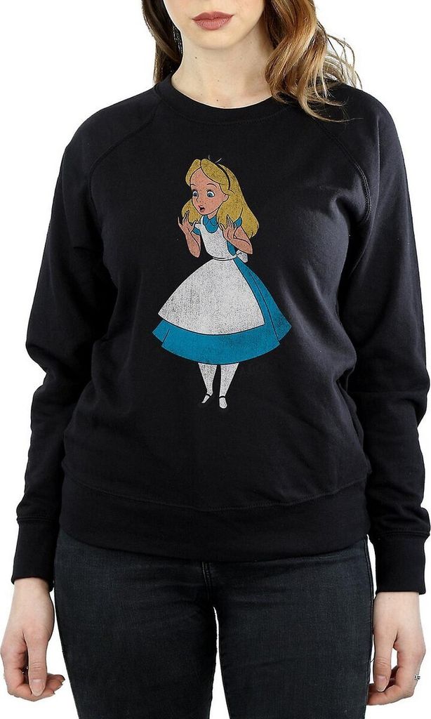 Alice In Wonderland - "Classic" Sweatshirt für Damen BI586 (M) (Schwarz)