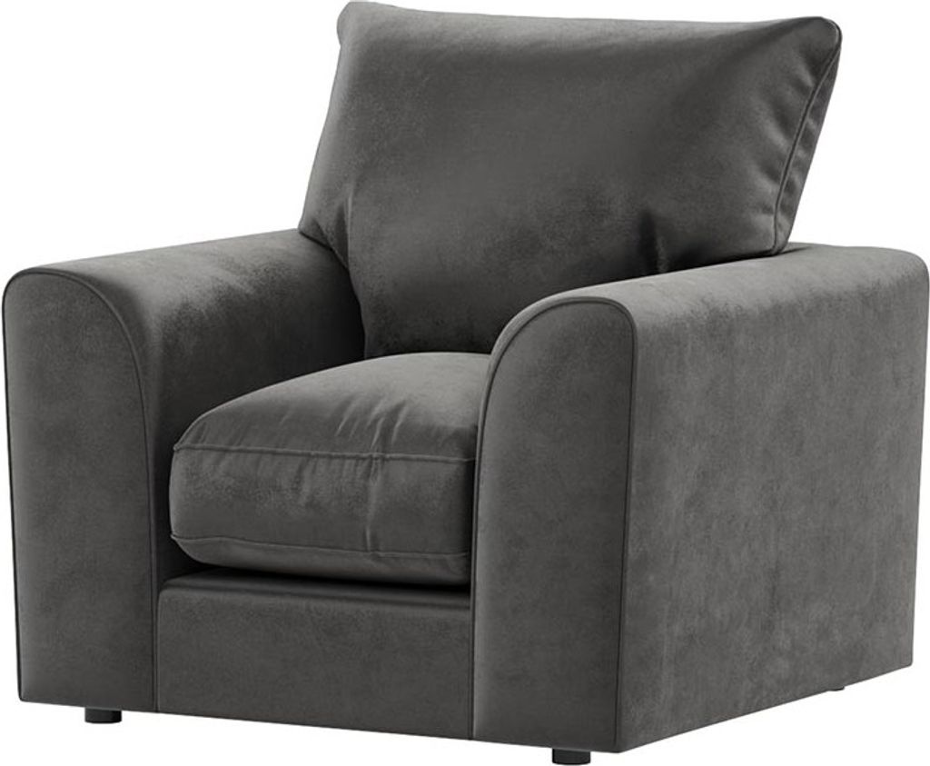 Sessel Dillon Velvet - hellgrau - Kronos 15