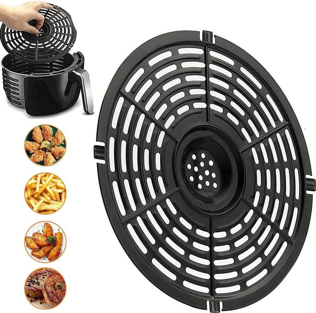 Wiederverwendbare Air Fryer Liner, Air Fryer Kochmatten, Air Fryer Grillpfanne, Antihaft-Ersatzgrillkorb zum Grillen von Fleisch, Gemüse, Nr