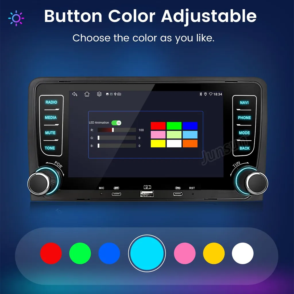 Autoradio Audi A3 S3 RS3 8P 2003-2013 | Android 13 CarPlay 1+32G - 13