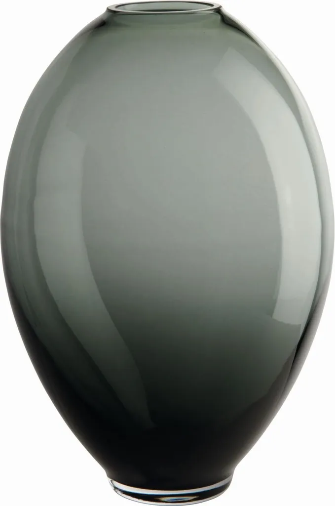 Vase Mara gris brillant ASA Selection en verre soufflé - Design 25 cm