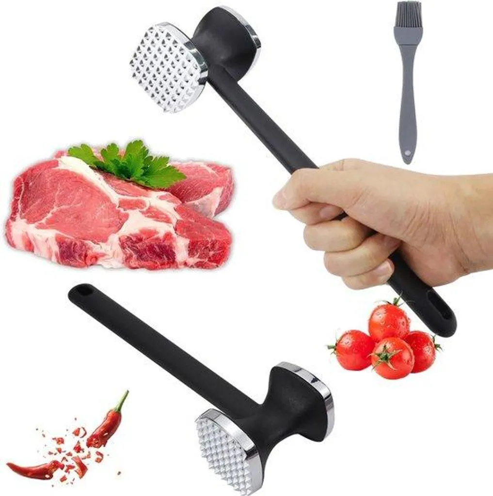 Couteau à viande double lame en acier inoxydable pour steaks et escalopes