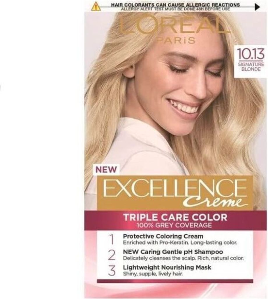 L'Oral Paris Excellence Creme Permanent Hair Color 10.13 Signature Blonde