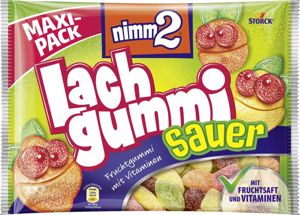 nimm2® Lachgummi  Fruchtgummi 376,0 g Produktbild 