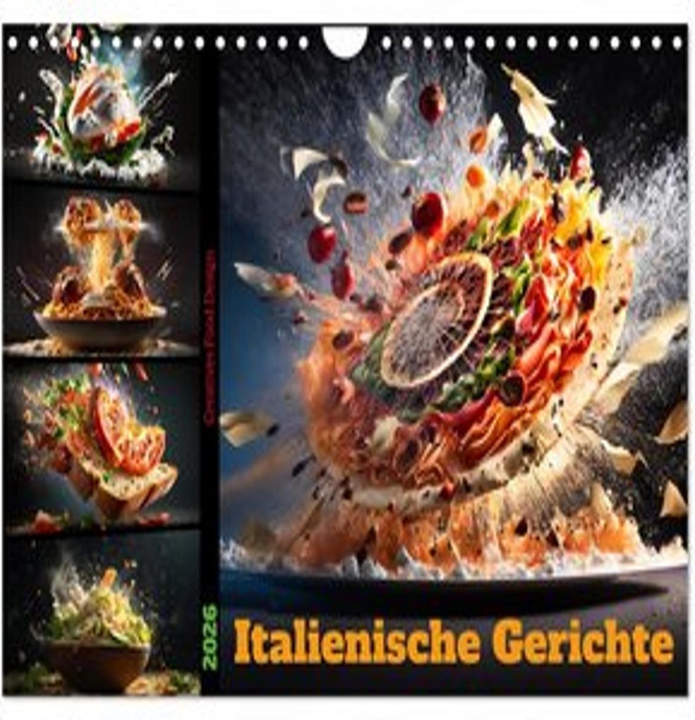 Italienische Gerichte (Wandkalender 2026 DIN A4 quer), CALVENDO Monatskalender