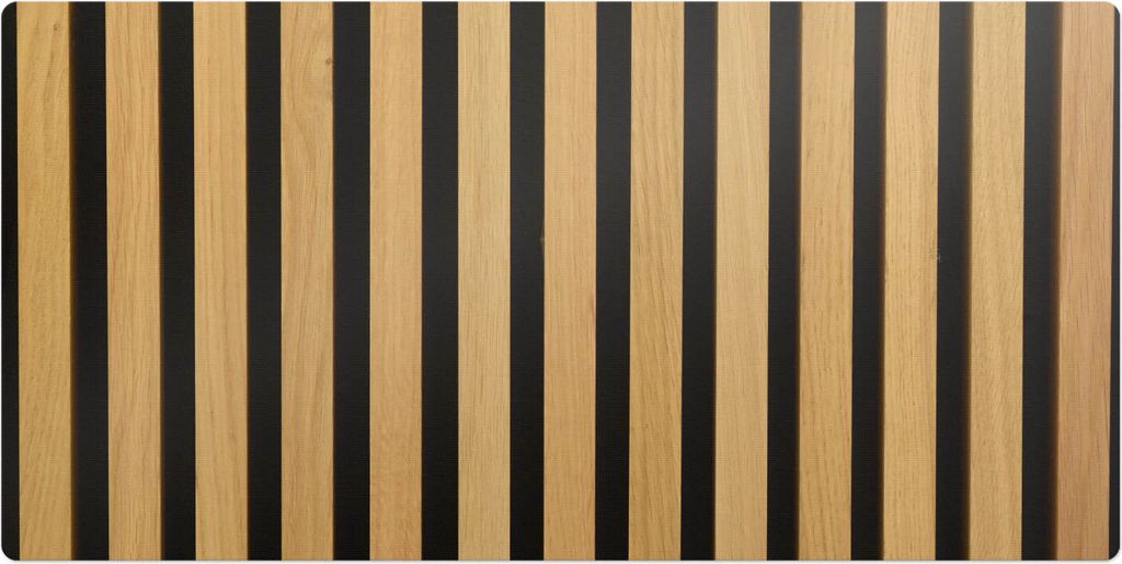 Vertikale Holzstreifen– Schreibtischunterlage – Schreibtisch Tischunterlage – 90x45 cm – Unterlage Groß Schreibtischmatte