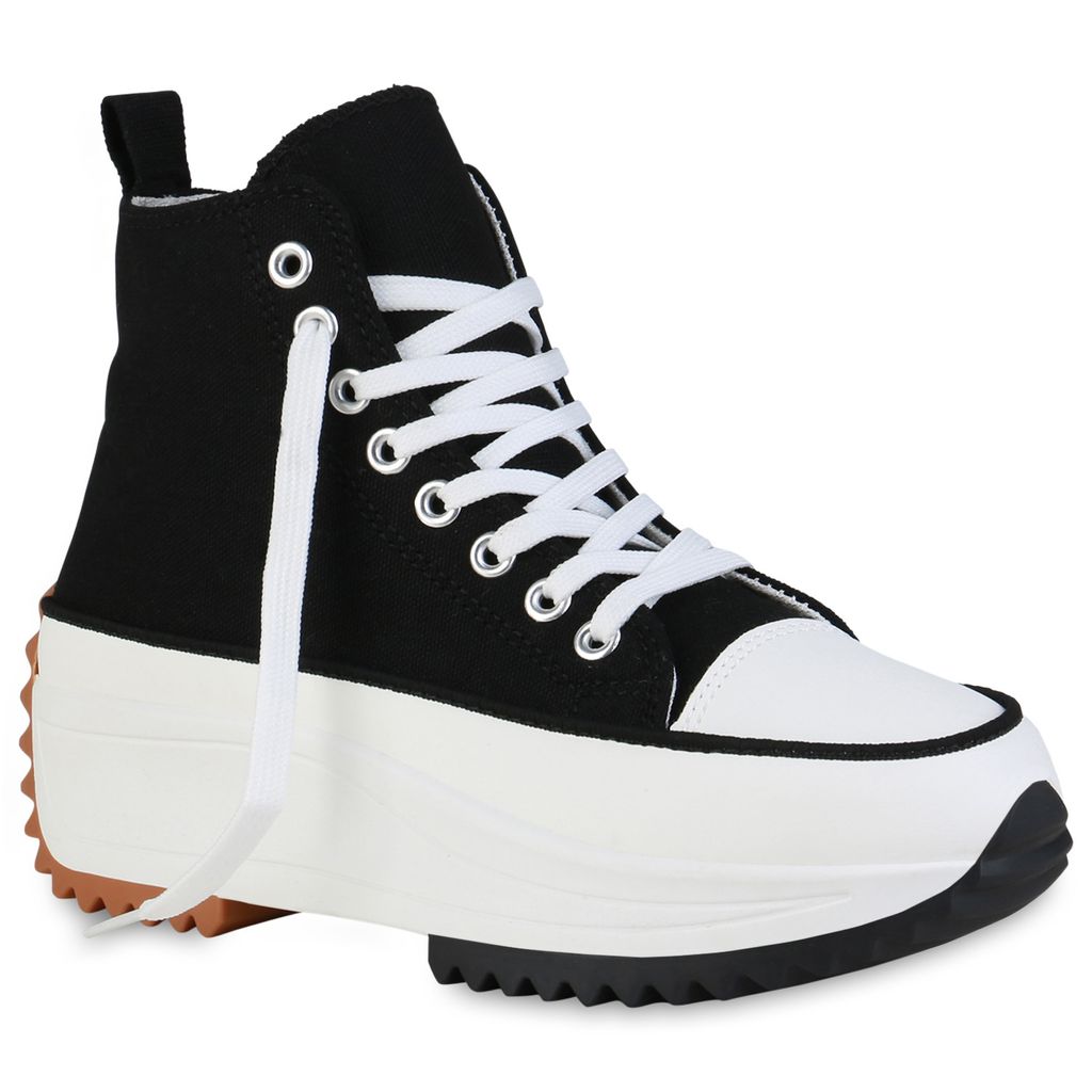 Mode & Accessoires Schuhe Sneaker VAN HILL Damen Sneaker High Profil-Sohle 