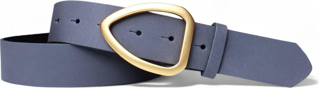 FRONHOFER Damengürtel 3,5 cm echt vergoldete, mattierte Schnalle, echt Leder