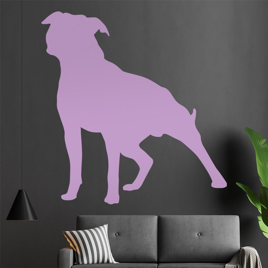 KIWISTAR Stafford Silhouette Wandtattoo in 6 Größen - Wandaufkleber Wall Sticker - Dekoration, Küche, Wohnzimmer, Schlafzimmer, Badezimmer