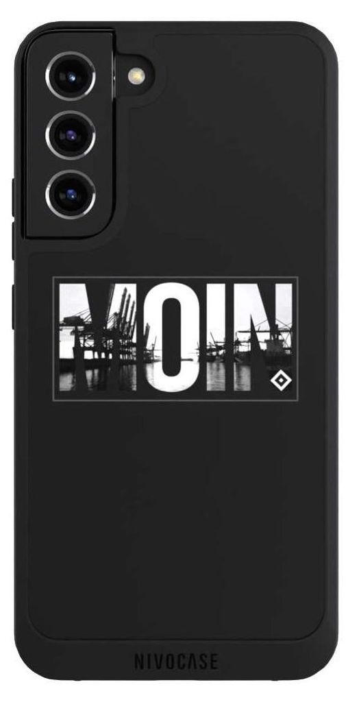 NIVOCASE Handyhülle für Samsung Galaxy S22+ Hülle NIVOpure Case Schwarz HSV Hamburger SV Offizielles Lizenzprodukt