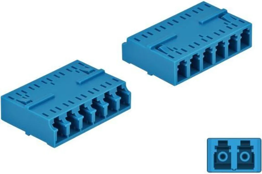 Accoppiatore LC Hexaplex Delock HD - Soluzione Cablaggio Blu