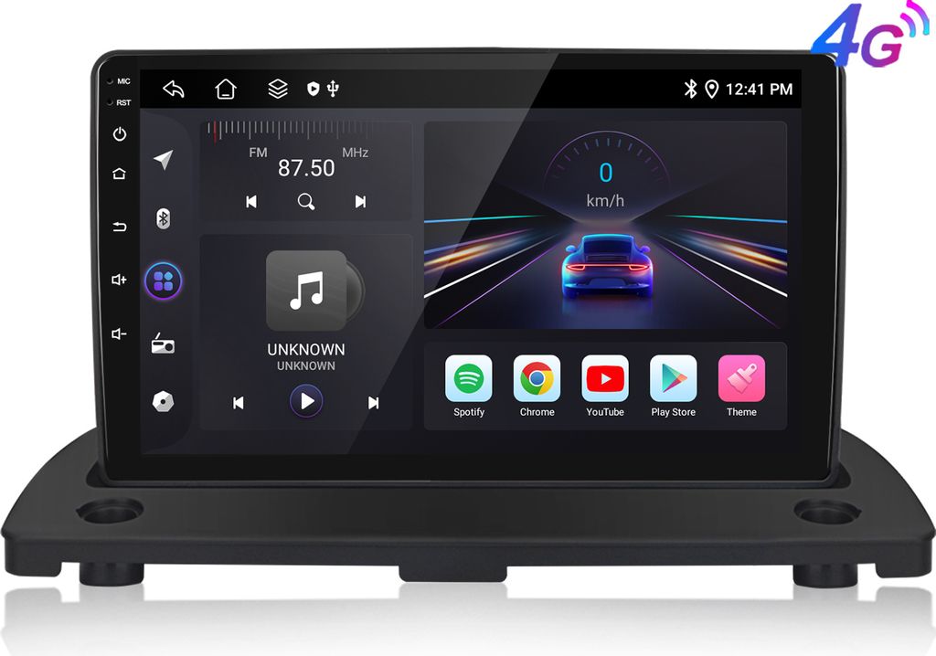 9''Carplay Android13 Autoradio SWC 6+128G 8kern für Volvo XC90 2004-2014 2DIN android auto DAB+ 4GSIM Navi BT RDS wifi