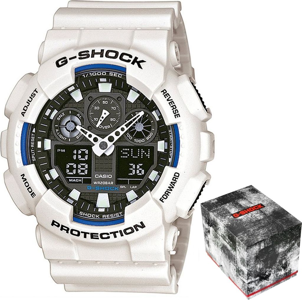 Casio G-Shock BA-130-1A2ER Orologio Analogico-digitale Al Quarzo, Quadrante Blu E Cinturino Nero, 100mt