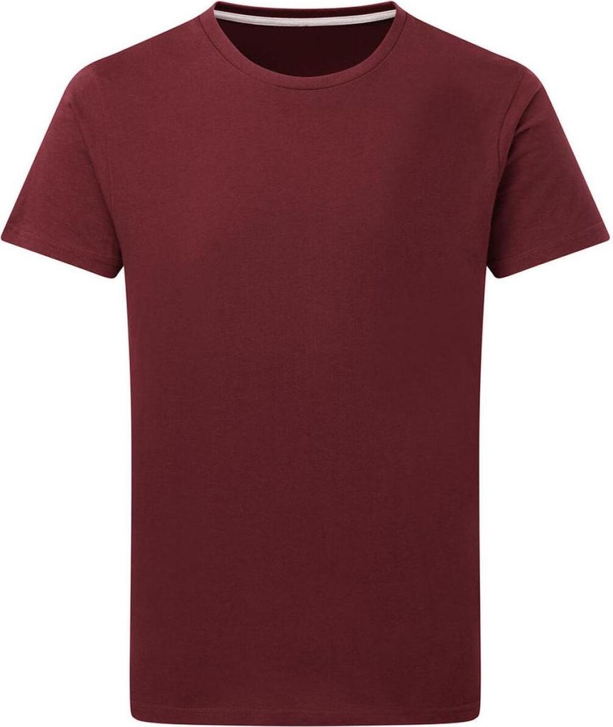 SG SGTee | Perfect Print Tagless Tee - Herren T-Shirt - Farbe: Burgundy - Größe: XL