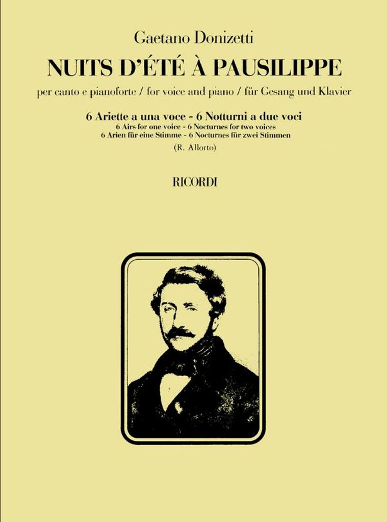 Nuits d'ete a pausilippe6 Arien für eine Singstimme und 6 Nocturnes für 2 Singstimmen