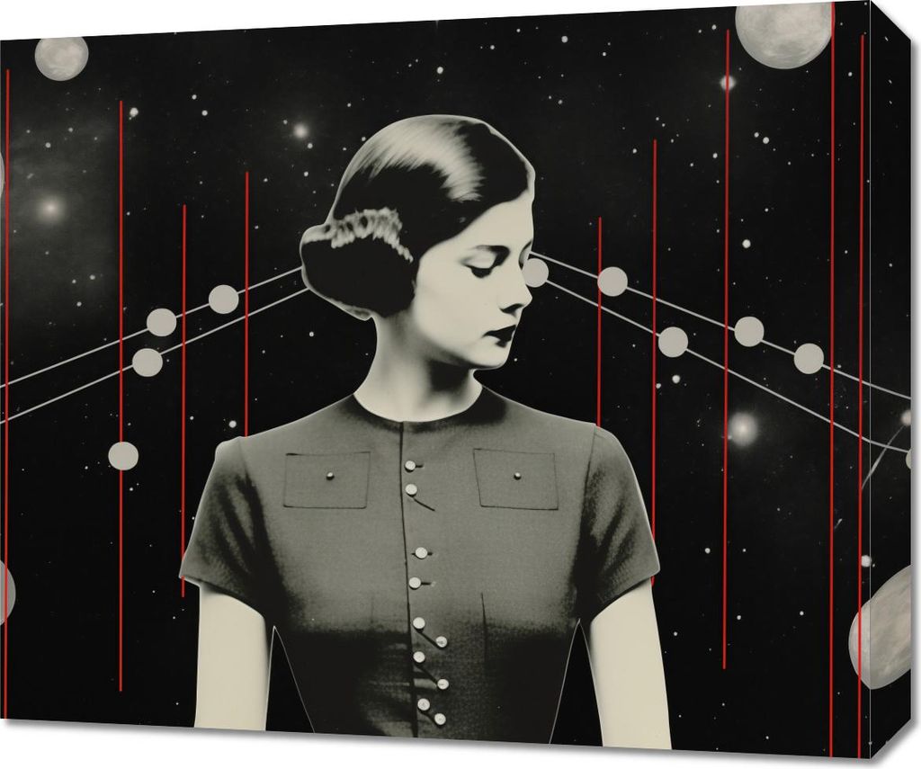 Bild 60x50cm Planeten und Monde