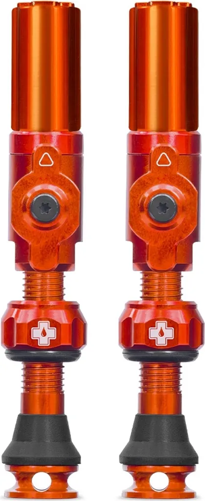Valve Tubeless Orange 45 mm pour Montage Facile des Pneus VTT et Route