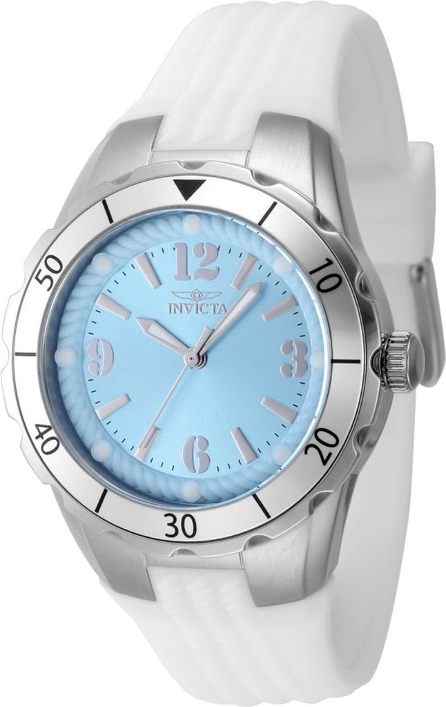 Invicta Angel 48848 Damen uhr - Wasserdicht - Analog - Quarzuhrwerk - Edelstahl mit blauen zifferblat - 38mm