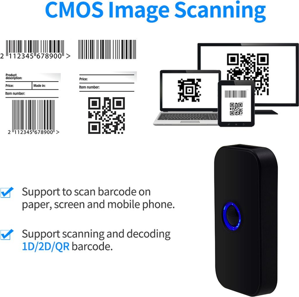 Handheld 3-in-1-Barcode-Scanner 1D / 2D / Produktbild 14