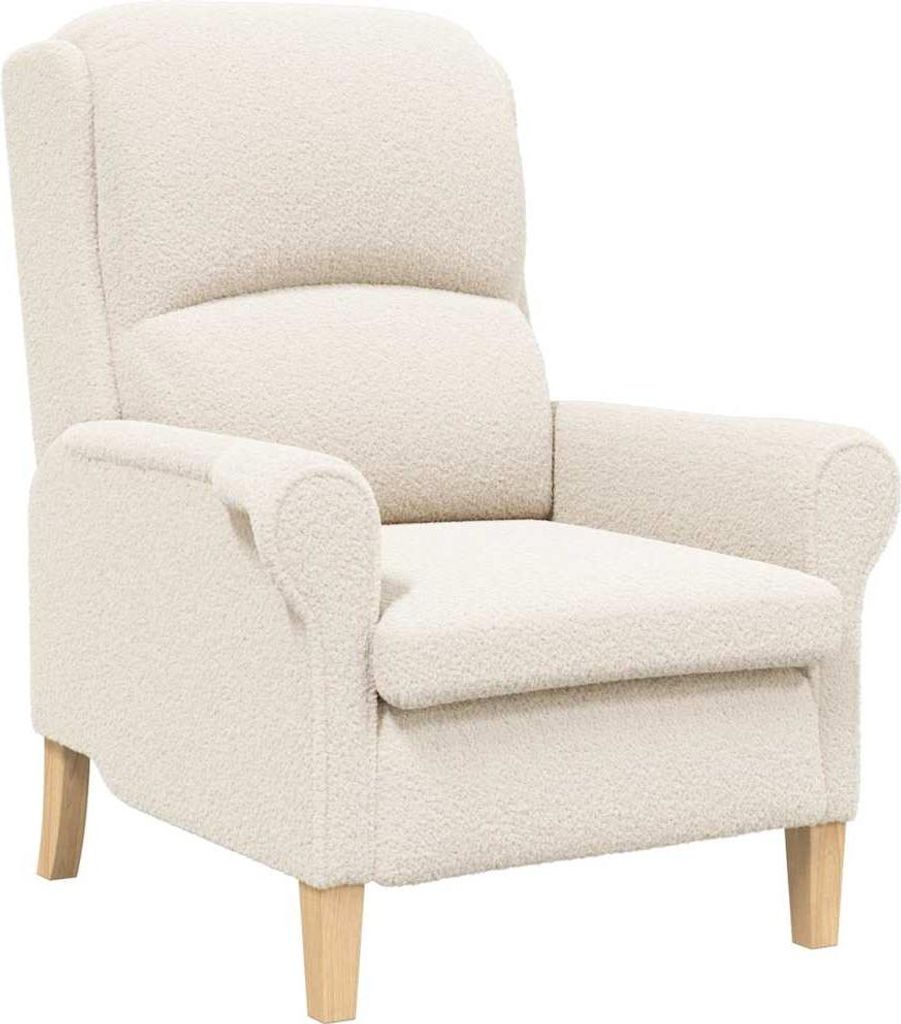 vidaXL Sessel Creme 76 x 94 x 102 cm Sharpa Stoff