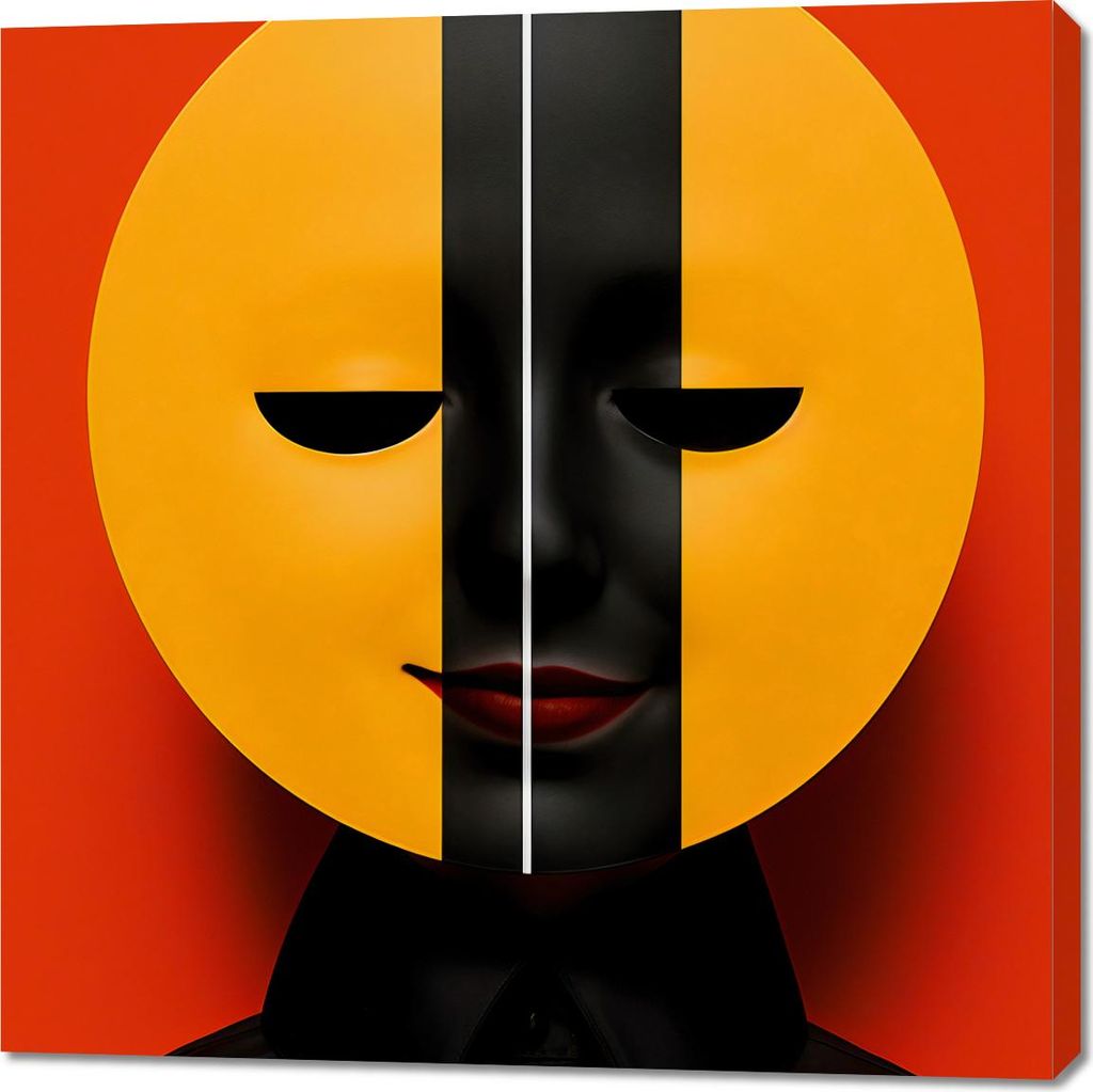 Bild 100x100cm Zwei Gesichter der Realität