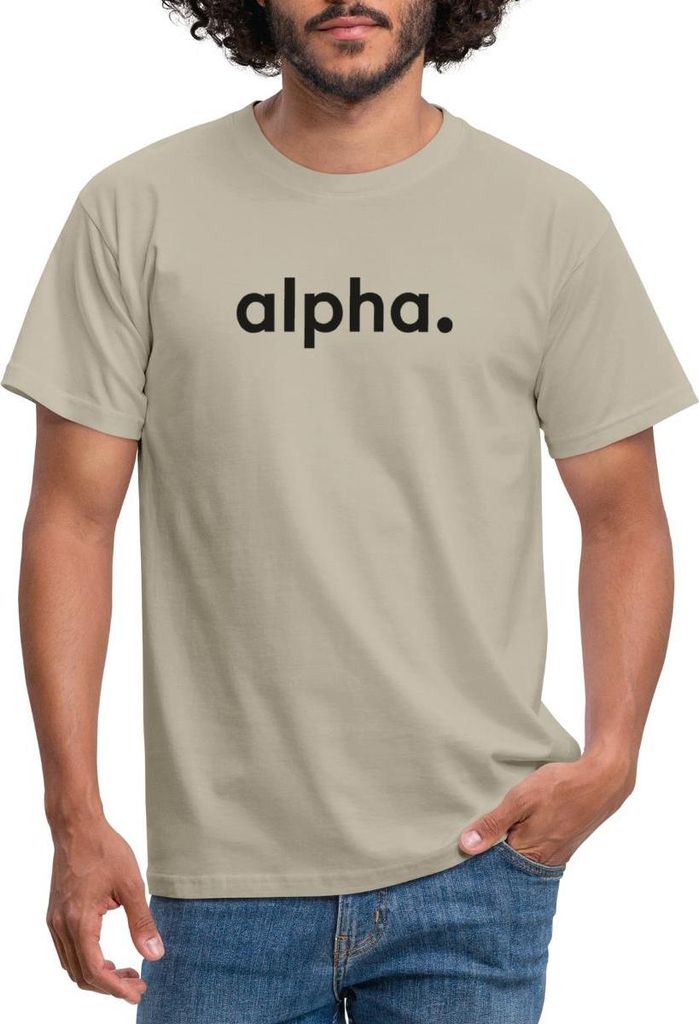 Spreadshirt Stromberg Firmenschriftzug von Alpha Männer T-Shirt, XL, Sandbeige