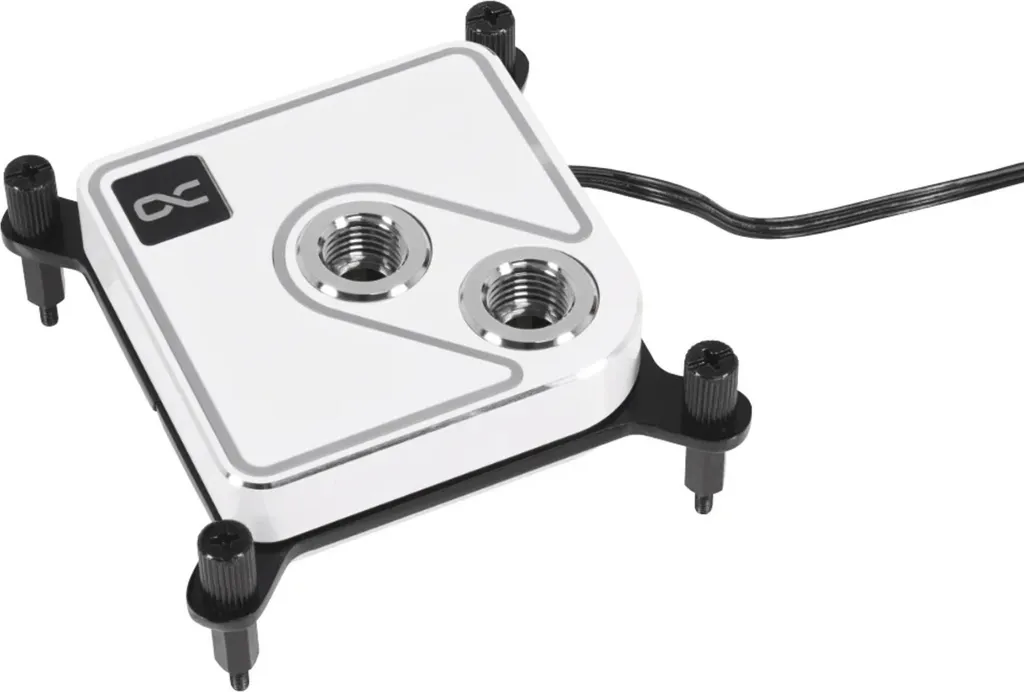 Alphacool Core 1 Aurora Blanc : Refroidisseur CPU pour PC Gaming Overclocké