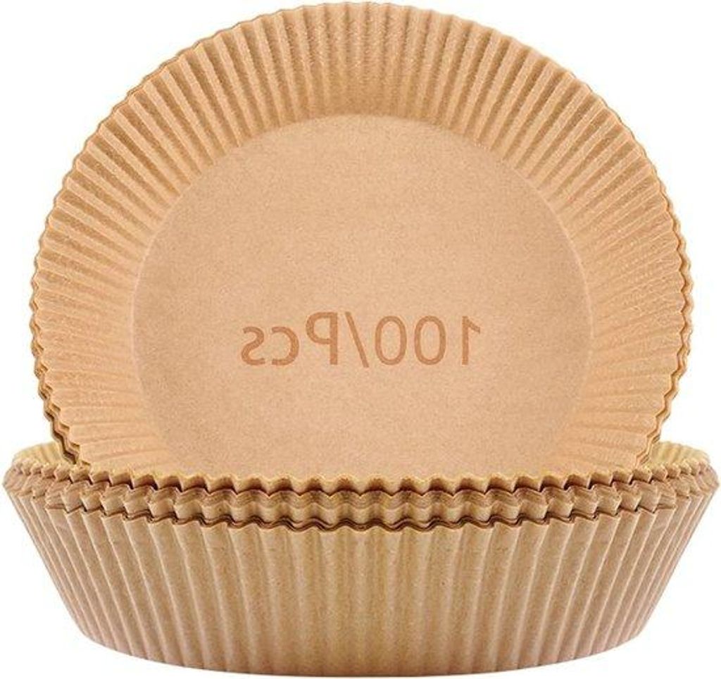 100 Stück Antihaft-Backpapier für Heißluftfritteuse, Backofen, Braadpan