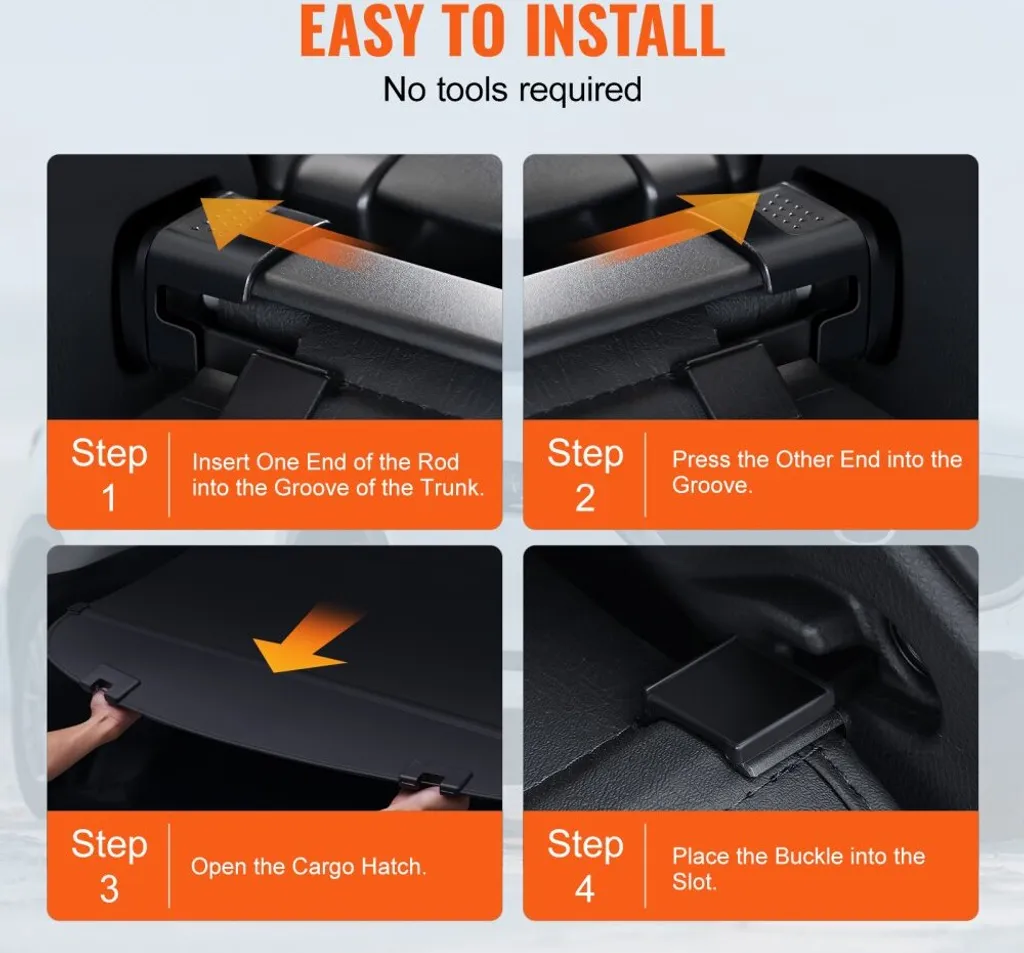 Cache-bagages extensible Mazda CX-5 - Toile robuste à fixation facile - 5