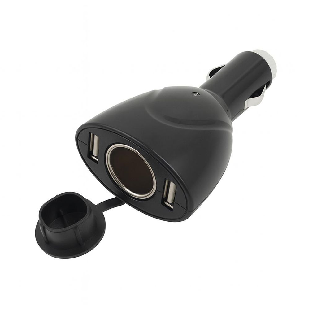 B65C Auto Ladegerät 2x USB Verteiler Zigarettenanzünder Steckdose Handy Tablet