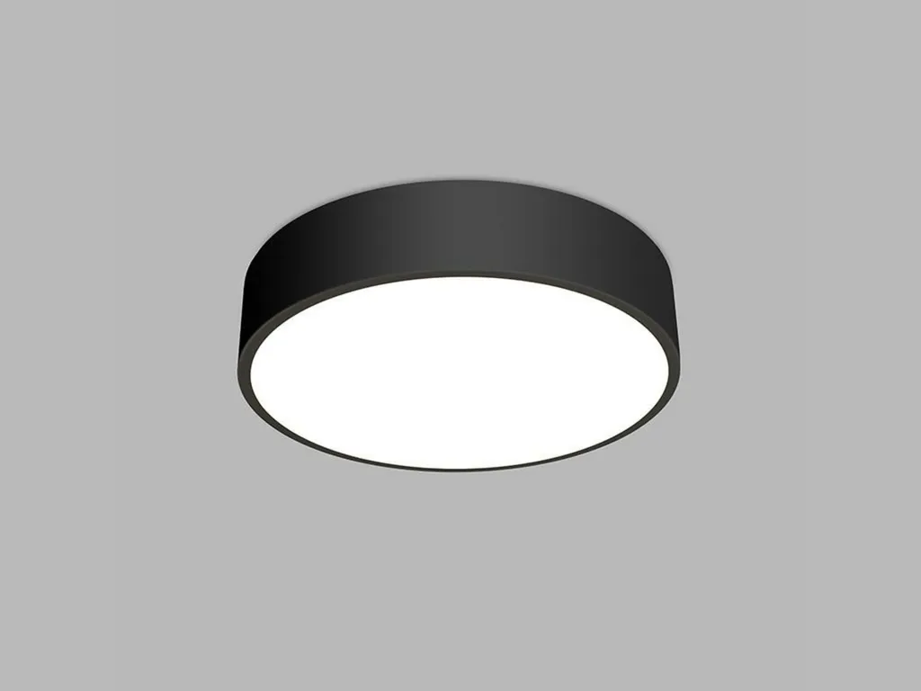 Plafonnier LED DALI à Intensité Variable 60W Noir - CCT 3000K/4000K