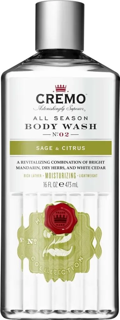 Gel Douche Cremo 473ml Senteur Sauge et Agrumes - Soin du Corps Homme
