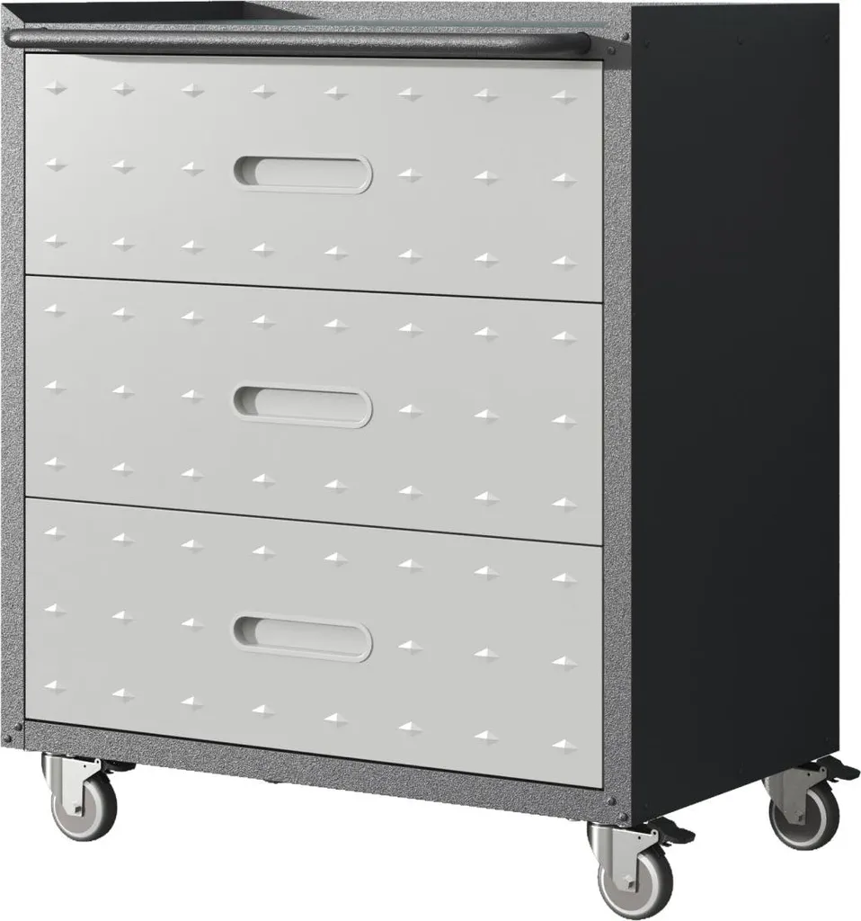 Rangement outils métallique à roulettes XXL fini le désordre au garage