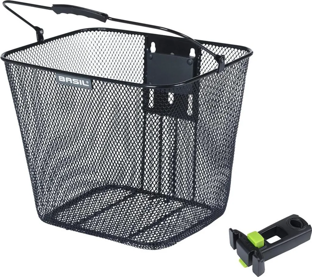 Panier de vélo avant Basil Bilbao Noir avec fixation rapide KlickFix - 9