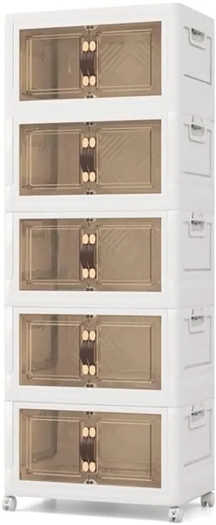 Boîte de rangement pour dressing et garage | Lot de 5 bacs 316L