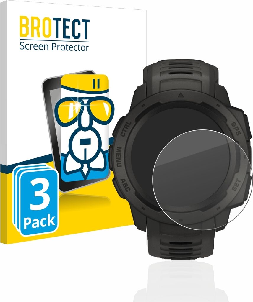 3x BROTECT Schutzglas für Garmin Instinct / Instinct Solar Produktbild 