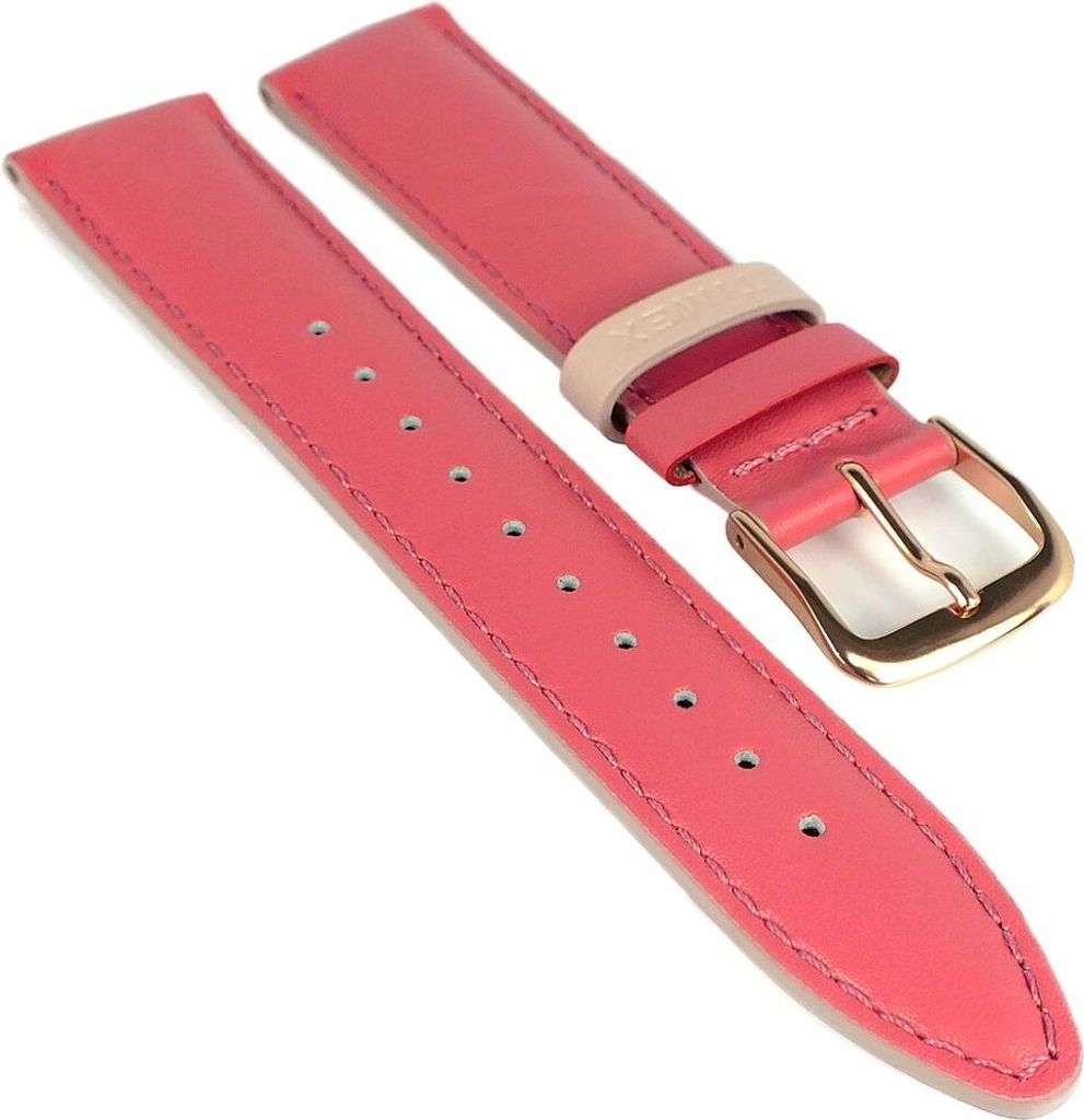 Timex Easy Reader > Uhrenarmband 20mm Leder rosa glatt Produktbild 