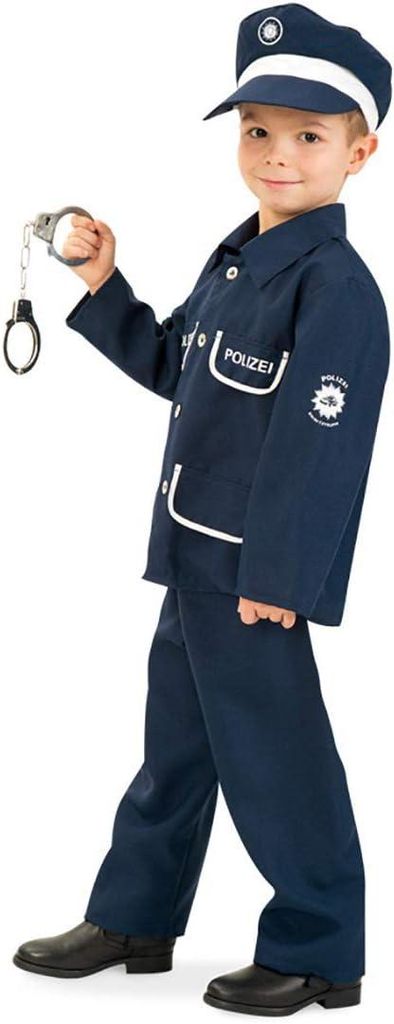 Kinderkostüm Polizist Petersen 2-tlg. mit Mütze Produktbild 