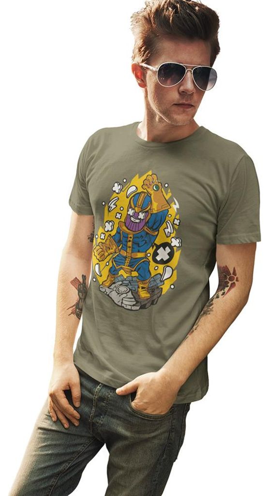 D&B Uni Polo PC00109 Thanos MilitärGrün-Größe 3XL