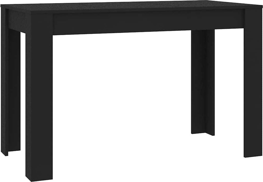 vidaXL Jídelní stůl černý 120x60x76 cm Materiál dřevo Obrázek produktu 