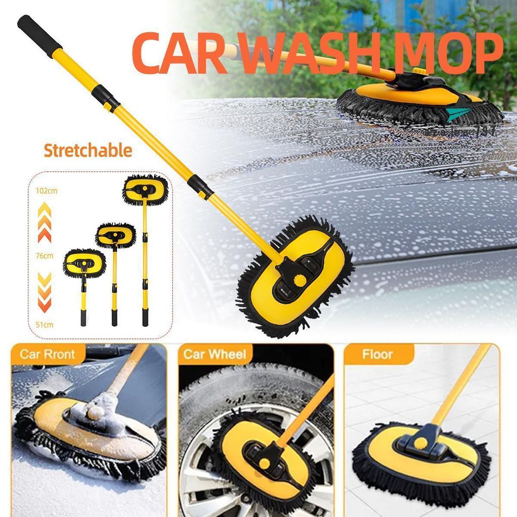 KFZ Autowaschbürste ALU-Teleskop Waschbürste Bürste PKW LKW Autopflege Länge